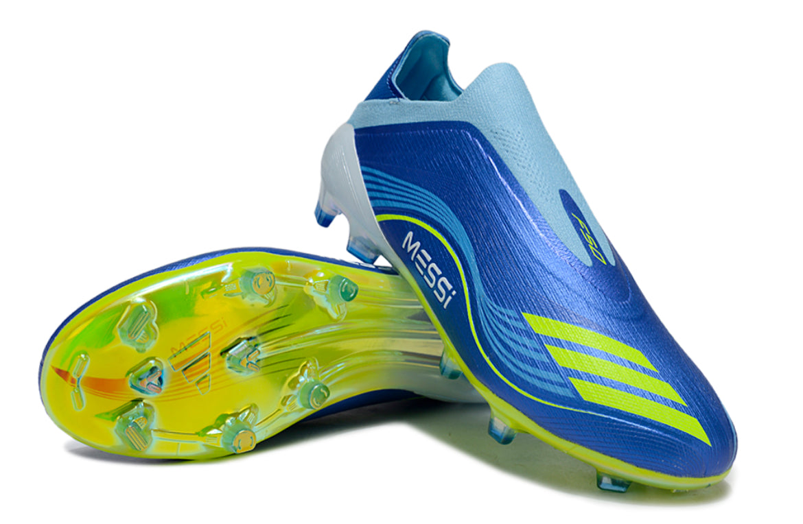 F50 Laceless Élite x Messi Firm Ground Football Boots